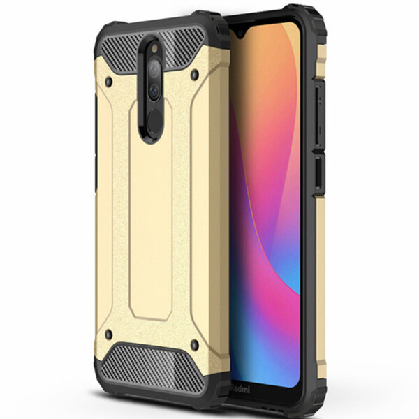 

Бронированный противоударный TPU+PC чехол Immortal для Xiaomi Redmi 8 Золотой (3998696)