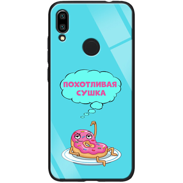 

TPU+Glass чехол ForFun для Xiaomi Redmi 7 Похотливая сушка / Голубой (1906771)