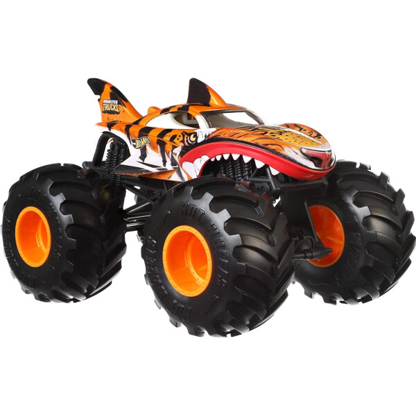

Машинка Хот Вилс Монстер тракс Тигровая Акула 1:24 Hot Wheels Monster Trucks Tiger Shark GCX21