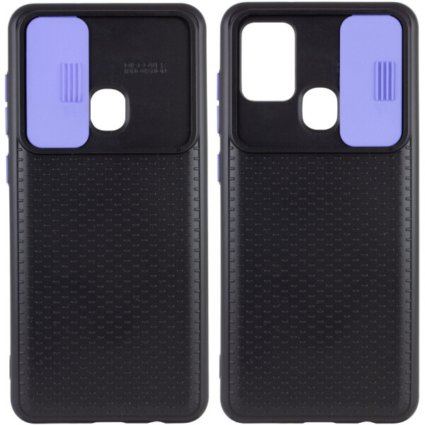 

Чехол Camshield Black TPU со шторкой защищающей камеру для Samsung Galaxy A21s Черный / Сиреневый (6749684)