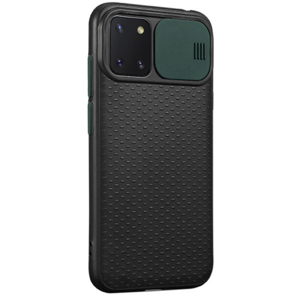 

Чехол Camshield Black TPU со шторкой защищающей камеру для Samsung Galaxy Note 10 Lite (A81) Черный / Темно-зеленый (7174849)
