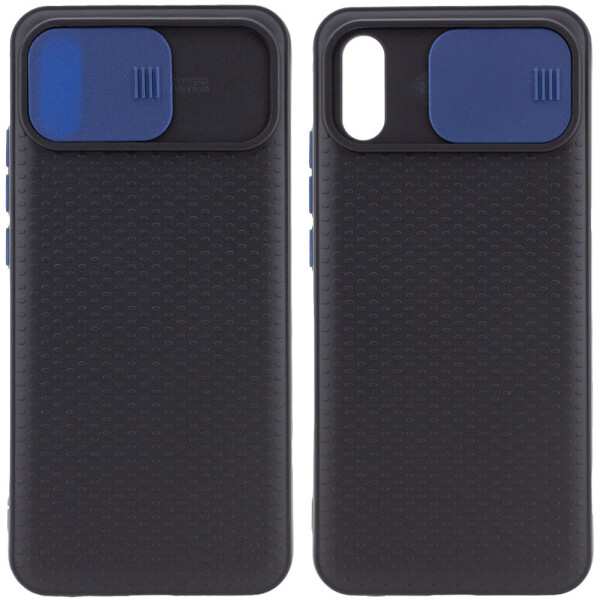 

Чехол Camshield Black TPU со шторкой защищающей камеру для Xiaomi Redmi 9A Черный / Синий (2092932)
