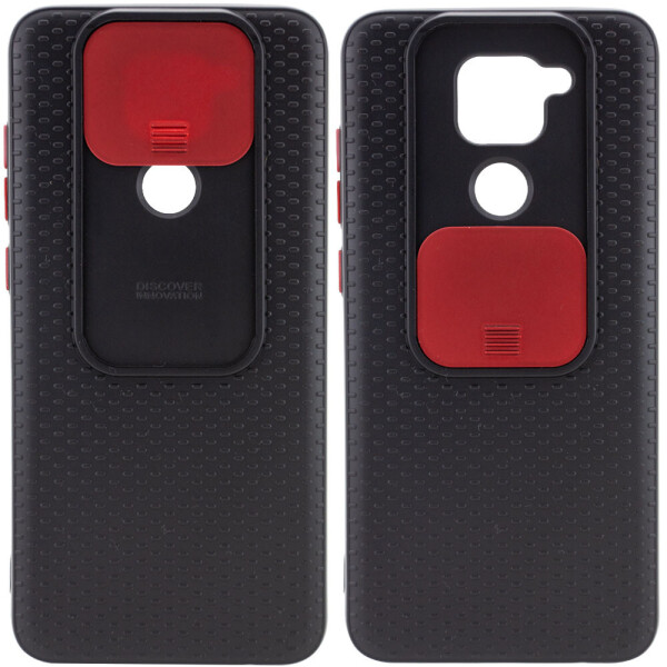 

Чехол Camshield Black TPU со шторкой защищающей камеру для Xiaomi Redmi Note 9 / Redmi 10X Черный / Красный (1155427)