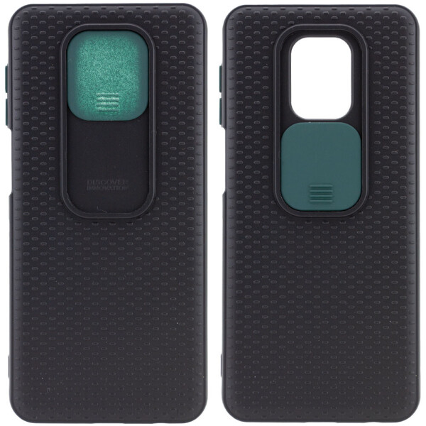 

Чехол Camshield Black TPU со шторкой защищающей камеру для Xiaomi Redmi Note 9s/Note 9 Pro/9 Pro Max Черный / Темно-зеленый (9113612)
