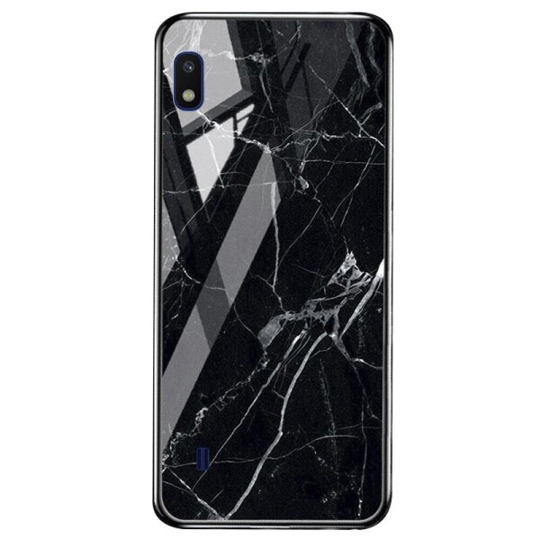 

TPU+Glass чехол Luxury Marble для Samsung Galaxy A10 (A105F) Черный (1630669)