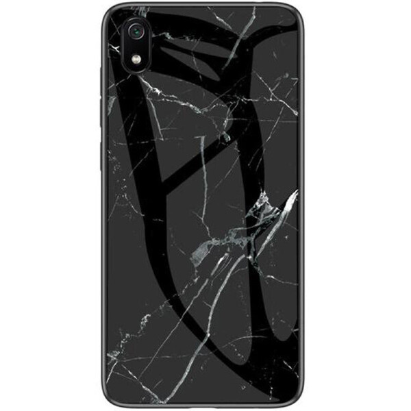 

TPU+Glass чехол Luxury Marble для Xiaomi Redmi 7A Черный (1291949)