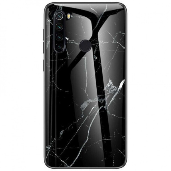

TPU+Glass чехол Luxury Marble для Xiaomi Redmi Note 8 Черный (5909801)