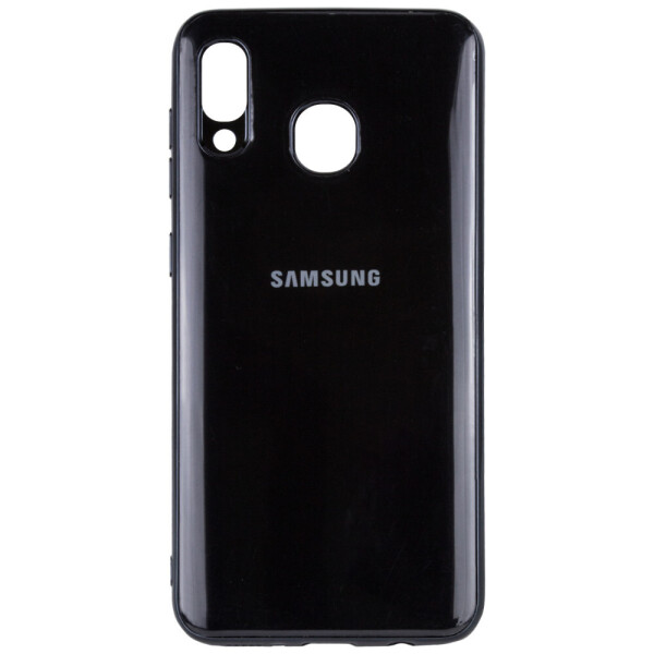 

TPU чехол GLOSSY LOGO для Samsung Galaxy A20 / A30 Черный (2251422)