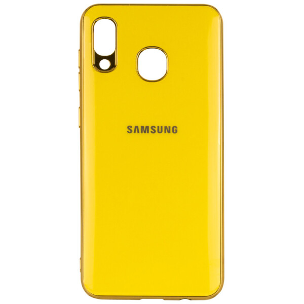 

TPU чехол GLOSSY LOGO для Samsung Galaxy A20 / A30 Желтый (7991254)