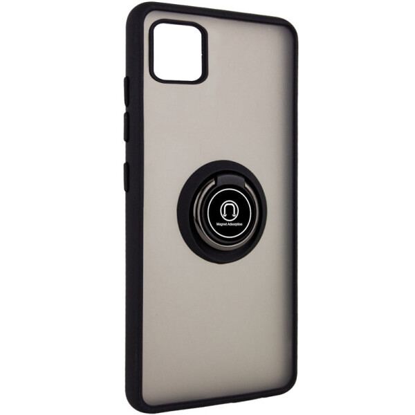 

TPU+PC чехол Deen ColorEdgingRing for Magnet для Realme C11 Черный (7625324)
