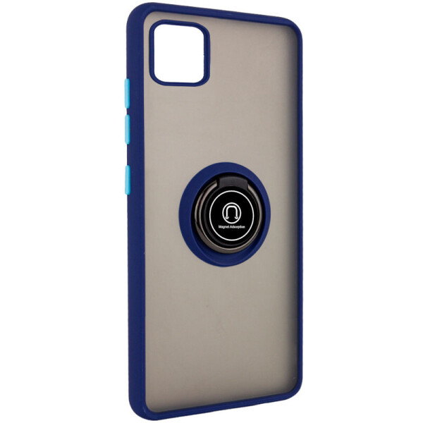 

TPU+PC чехол Deen ColorEdgingRing for Magnet для Realme C11 Синий (7396190)