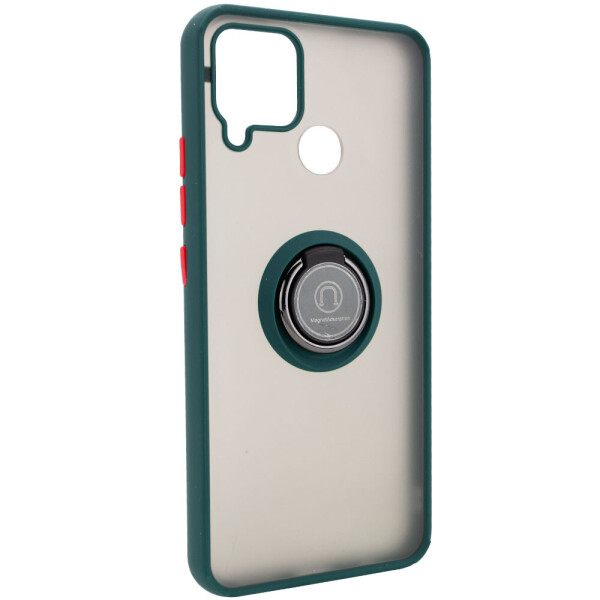 

TPU+PC чехол Deen ColorEdgingRing for Magnet для Realme C15 / C12 Зеленый (1329166)