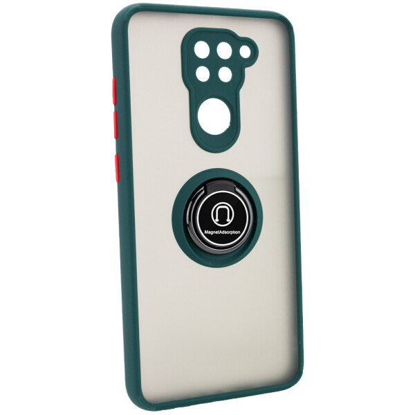 

TPU+PC чехол Deen ColorEdgingRing for Magnet для Xiaomi Redmi Note 9 / Redmi 10X Зеленый (2616101)
