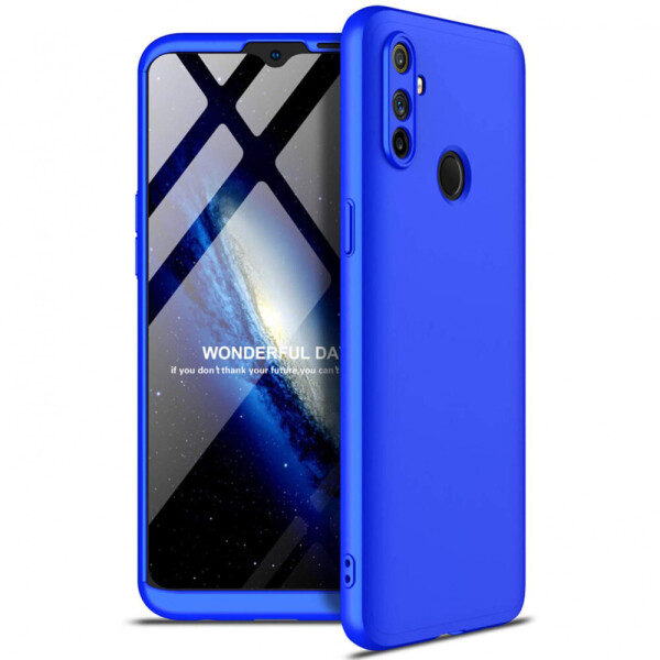 

Пластиковая накладка GKK LikGus 360 градусов (opp) для Realme C3 Синий (6357774)