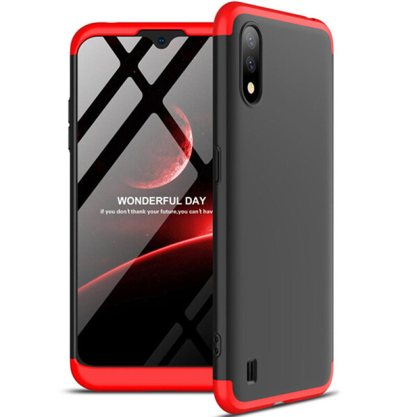 

Пластиковая накладка GKK LikGus 360 градусов (opp) для Samsung Galaxy A01 Черный / Красный (3078657)
