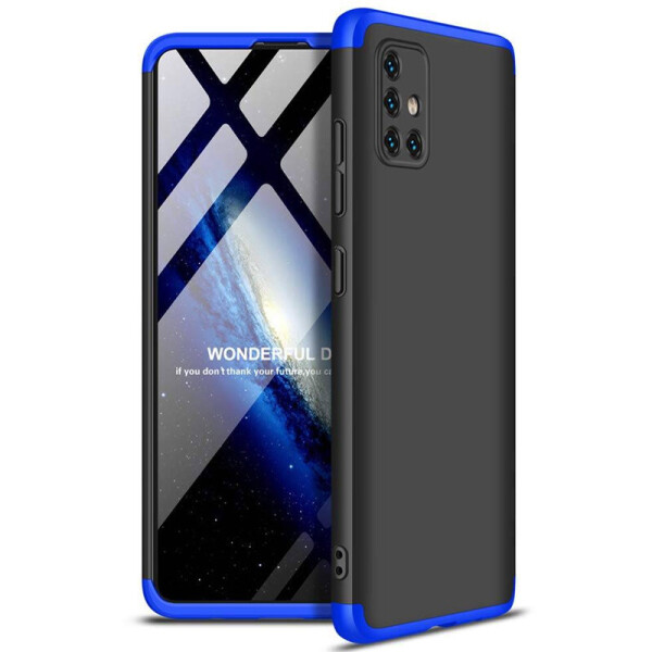 

Пластиковая накладка GKK LikGus 360 градусов (opp) для Samsung Galaxy A51 Черный / Синий (3442526)