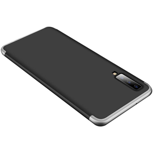 

Пластиковая накладка GKK LikGus 360 градусов (opp) для Samsung A750 Galaxy A7 (2018) Черный / Серебряный (846559)