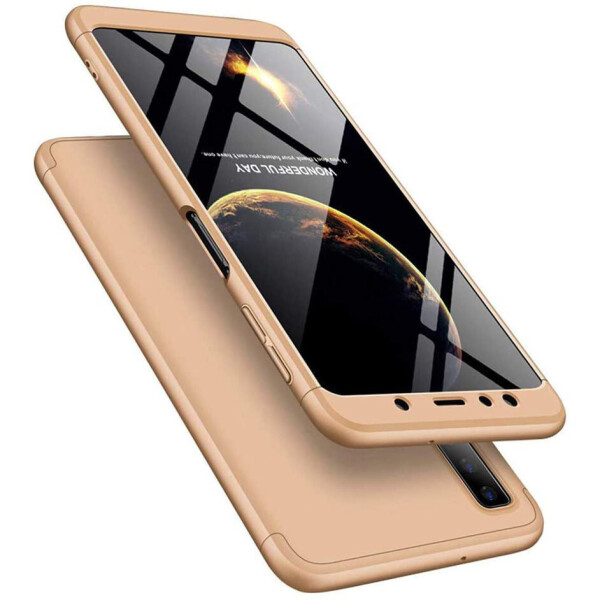 

Пластиковая накладка GKK LikGus 360 градусов (opp) для Samsung A750 Galaxy A7 (2018) Золотой (3977439)
