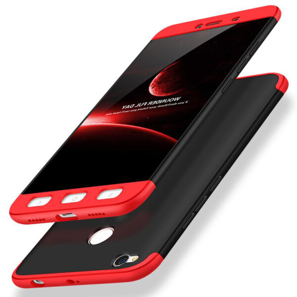 

Пластиковая накладка GKK LikGus 360 градусов (opp) для Xiaomi Redmi 4X Черный / Красный (6663596)