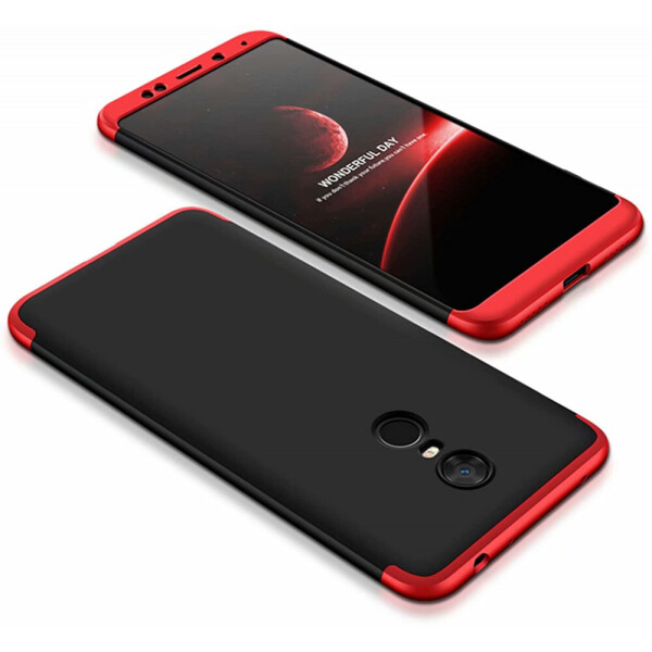 

Пластиковая накладка GKK LikGus 360 градусов (opp) для Xiaomi Redmi 5 Plus / Redmi Note 5 (Single Ca Черный / Красный (8473522)
