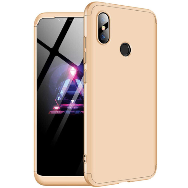

Пластиковая накладка GKK LikGus 360 градусов (opp) для Xiaomi Redmi Note 5 Pro / Note 5 (DC) Золотой (7647068)