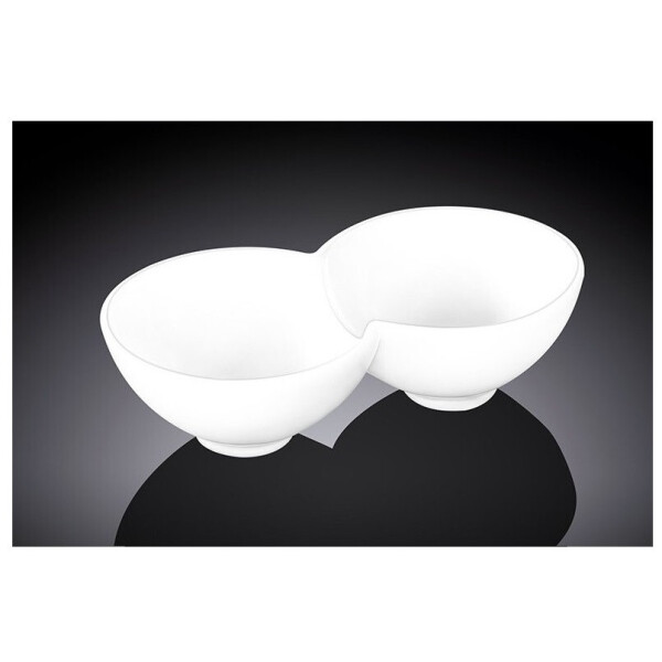 

Емкость для закусок 2-секционная Wilmax 18×9,5×5 см WL-992600