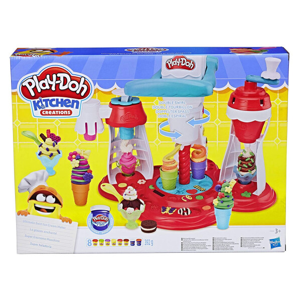 

Игровой набор Плей До Мир мороженого Play-Doh Kitchen Creations Ultimate Swirl Ice Cream Maker Hasbro E1935