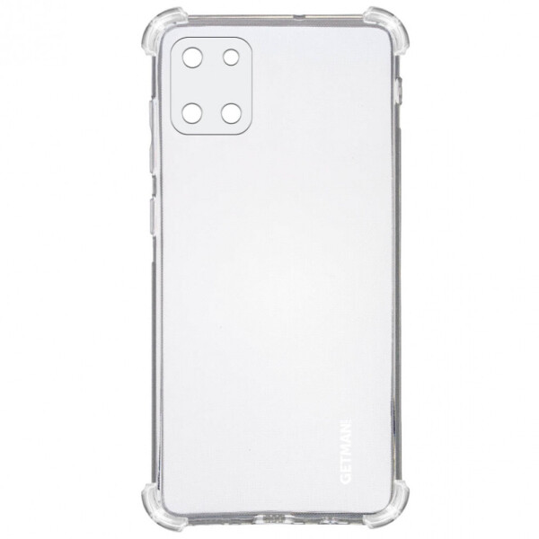 

TPU чехол GETMAN Ease logo усиленные углы для Samsung Galaxy Note 10 Lite (A81) Прозрачный / Transparent (1261908)