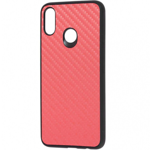 

TPU+PC чехол Carbon для Samsung Galaxy M20 Красный (5298433)