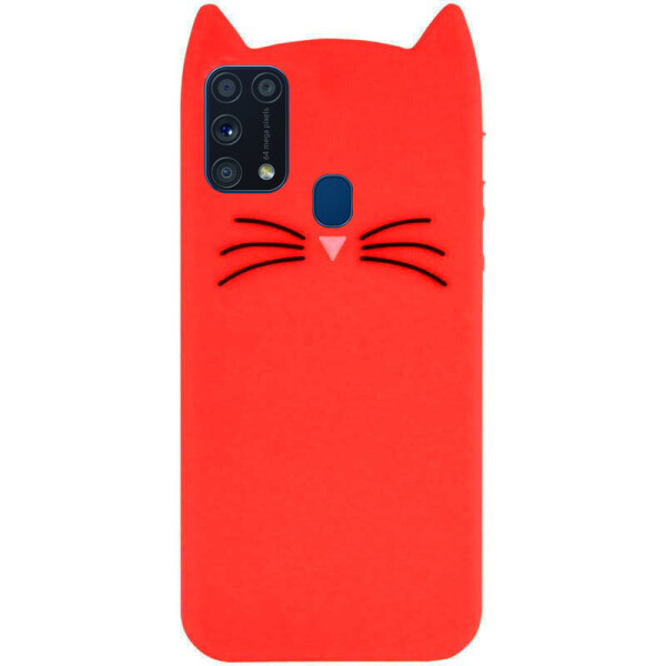 

Силиконовая накладка 3D Cat для Samsung Galaxy M31 Красный (7673697)