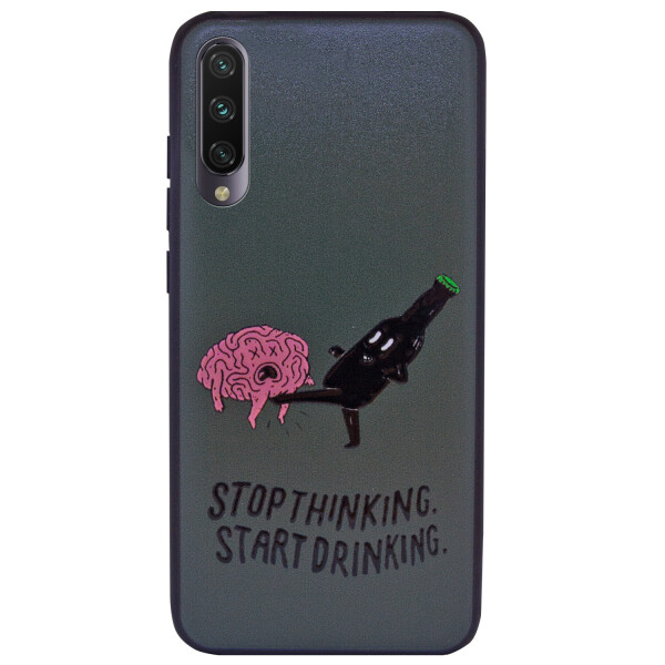 

TPU+PC чехол ForFun для Xiaomi Mi A3 (CC9e) Stopthinking / Серый (9290984)