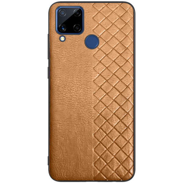 

Кожаная накладка WeaveSide (PU) для Realme C15 / C12 Коричневый (2808420)