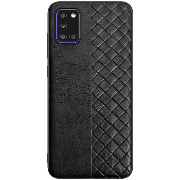 

Кожаная накладка WeaveSide (PU) для Samsung Galaxy A31 Черный (9470819)