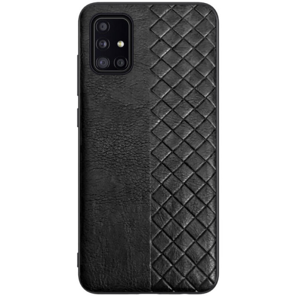 

Кожаная накладка WeaveSide (PU) для Samsung Galaxy A51 Черный (7971786)