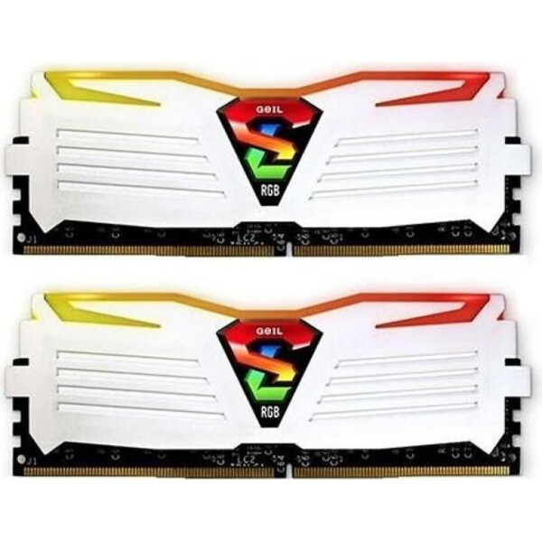

DDR4 16GB (2x8GB) 3200 MHz Super Luce White RGB LED GEIL (GLWC416GB3200C16ADC)