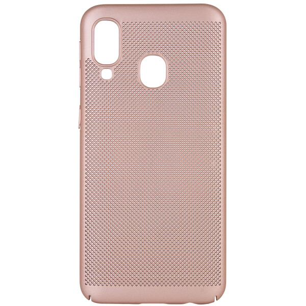 

Ультратонкий дышащий чехол Grid case для Samsung Galaxy A40 (A405F) Золотой (5560750)