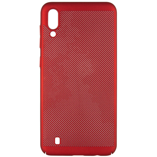 

Ультратонкий дышащий чехол Grid case для Samsung Galaxy M10 Красный (7816422)