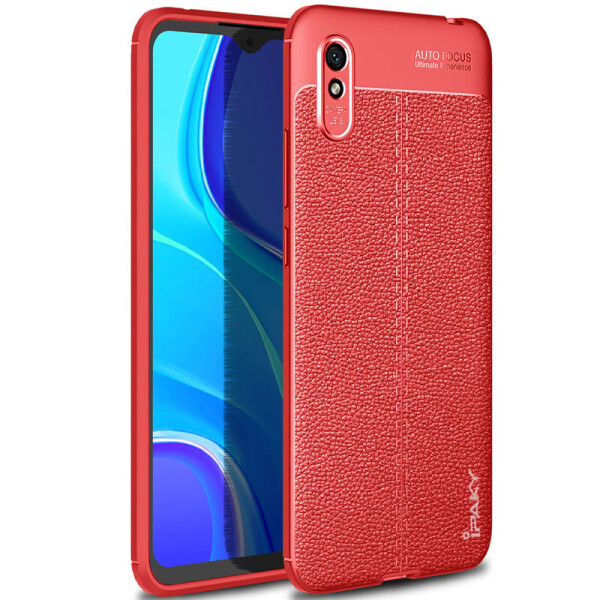 

TPU чехол iPaky Litchi Series для Xiaomi Redmi 9A Красный (479820)