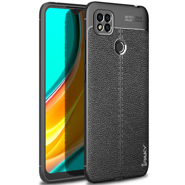 

TPU чехол iPaky Litchi Series для Xiaomi Redmi 9C Черный (5231998)