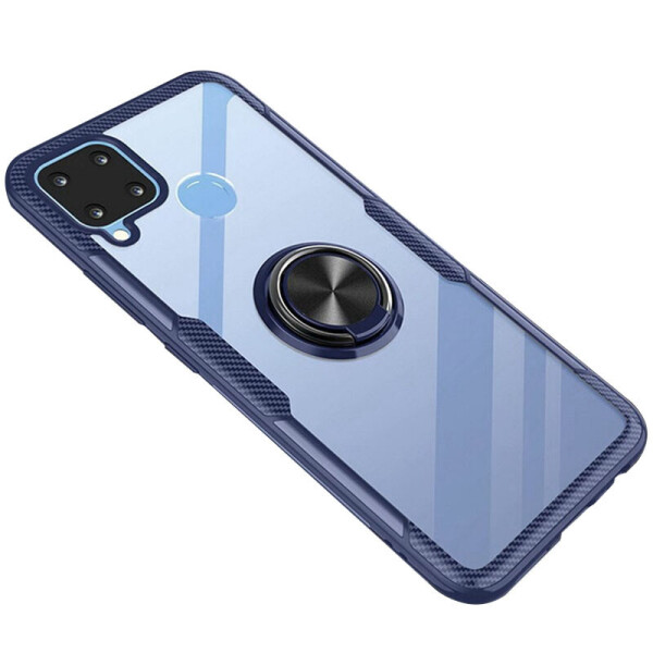 

TPU+PC чехол Deen CrystalRing for Magnet (opp) для Realme C15 / C12 Бесцветный / Темно-синий (1923523)