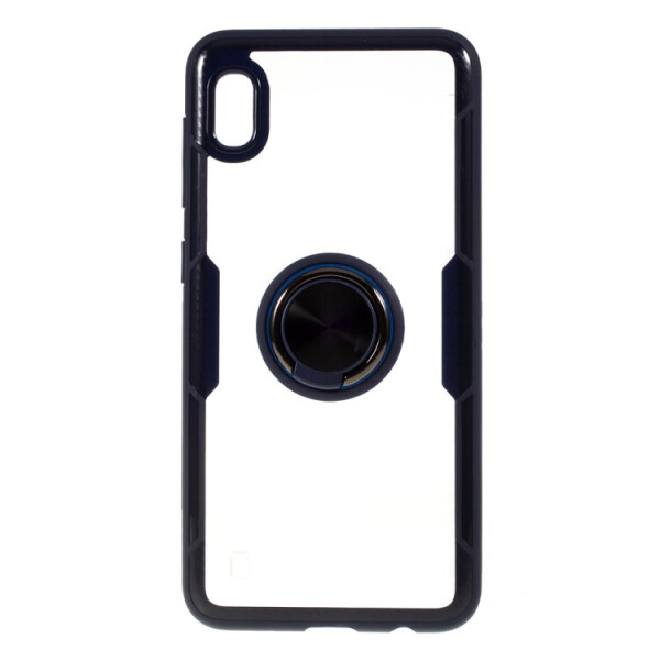

TPU+PC чехол Deen CrystalRing под магнитный держатель для Samsung Galaxy A10 (A105F) Бесцветный / Синий (4774917)
