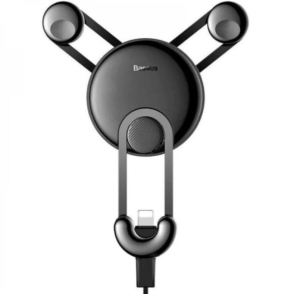 

Автодержатель Baseus YY Vehicle-Mounted with Lightning Cable Black (6349230)