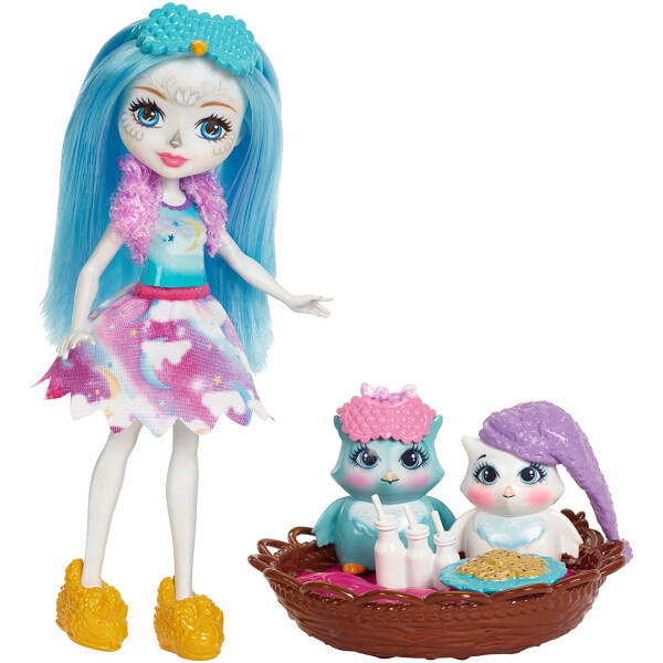 

Игровой набор Сказки на ночь Enchantimals Sleepover Night Owl Dolls FCG78
