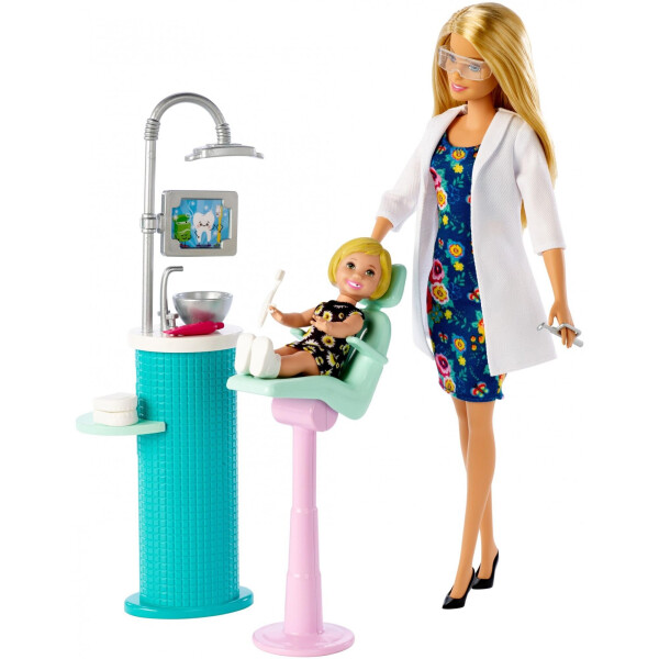 

Кукла Барби Дантист Barbie Careers Dentist Doll and Playset, Blonde FXP16