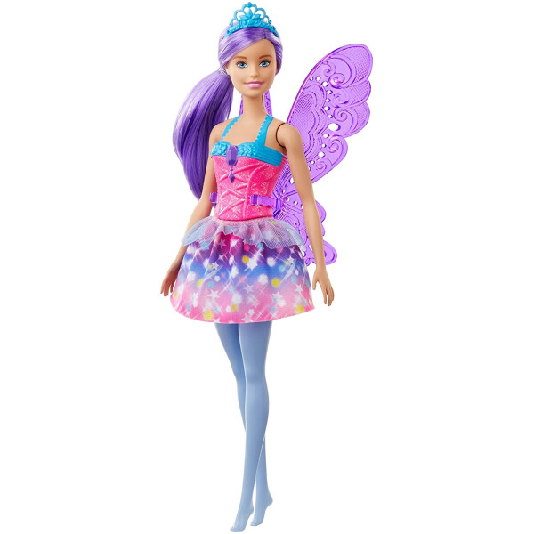 

Кукла Барби Дримтопия Фея с фиолетовыми волосами Barbie Dreamtopia Fairy Doll, Purple Hair and Wings GJK00