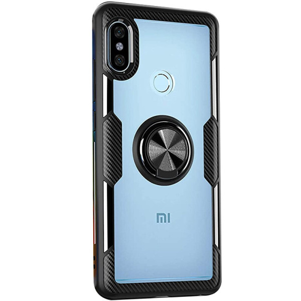 

TPU+PC чехол Deen CrystalRing for Magnet (opp) для Xiaomi Mi 8 Бесцветный / Черный (3810366)