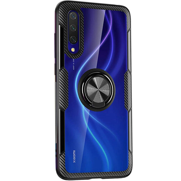 

TPU+PC чехол Deen CrystalRing for Magnet (opp) для Xiaomi Mi 9 Бесцветный / Черный (3302794)