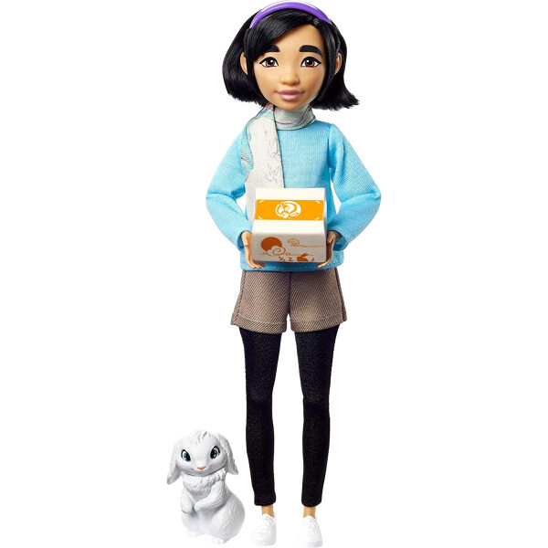 

Кукла Фей Фей с кроликом Банджи Путешествие на Луну Netflix Over The Moon Fei Fei Doll with Bungee Mattel GNP74