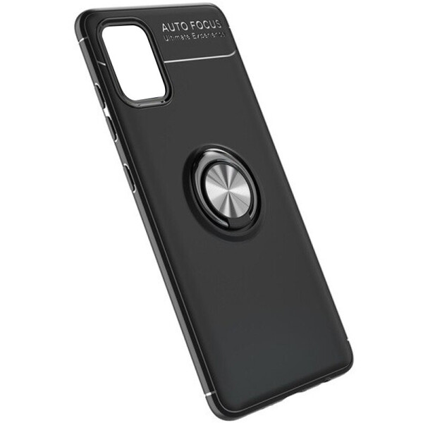 

TPU чехол Deen ColorRing под магнитный держатель (opp) для Samsung Galaxy A41 Черный / Черный (4840705)