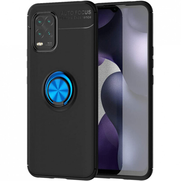 

TPU чехол Deen ColorRing под магнитный держатель (opp) для Xiaomi Mi 10 Lite Черный / Синий (3818864)